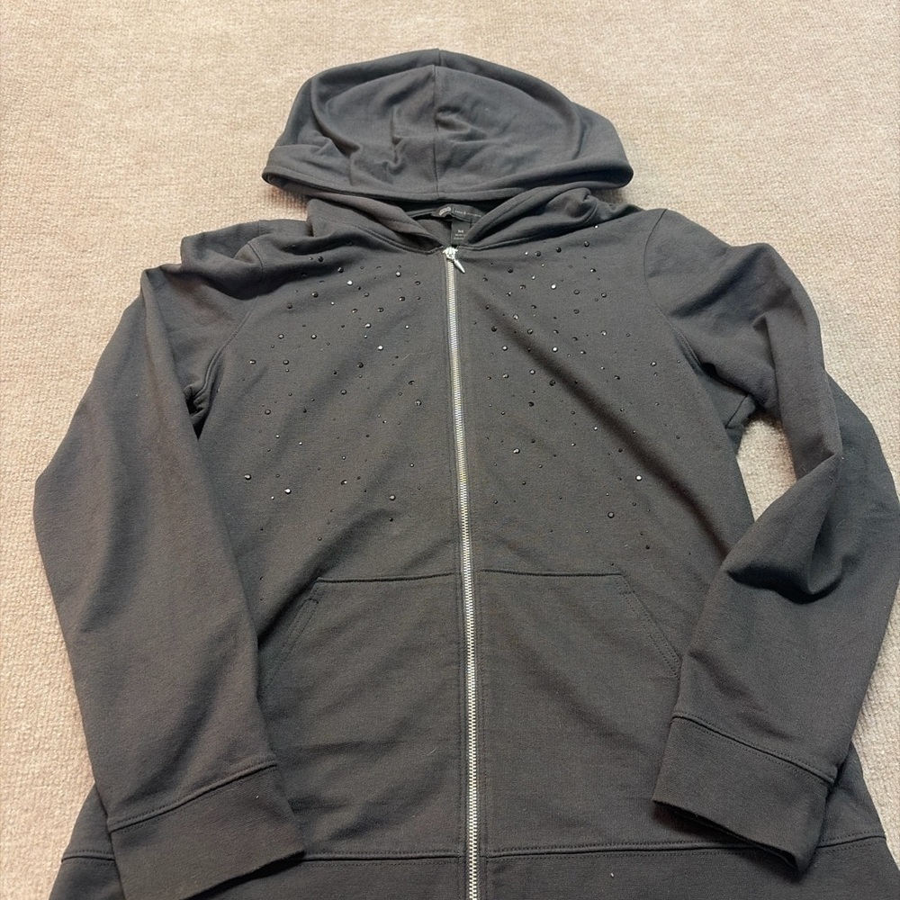 Rock & Republic x Star Wars Darth Vader Rhinestone Zip Hoodie (Size M) 1921